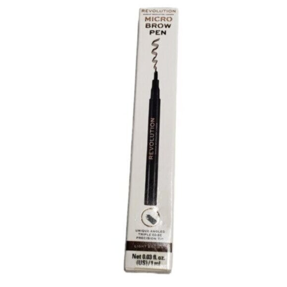 Revolution Micro Brow Pen Light Brown NEW 1ml - Picture 1 of 7